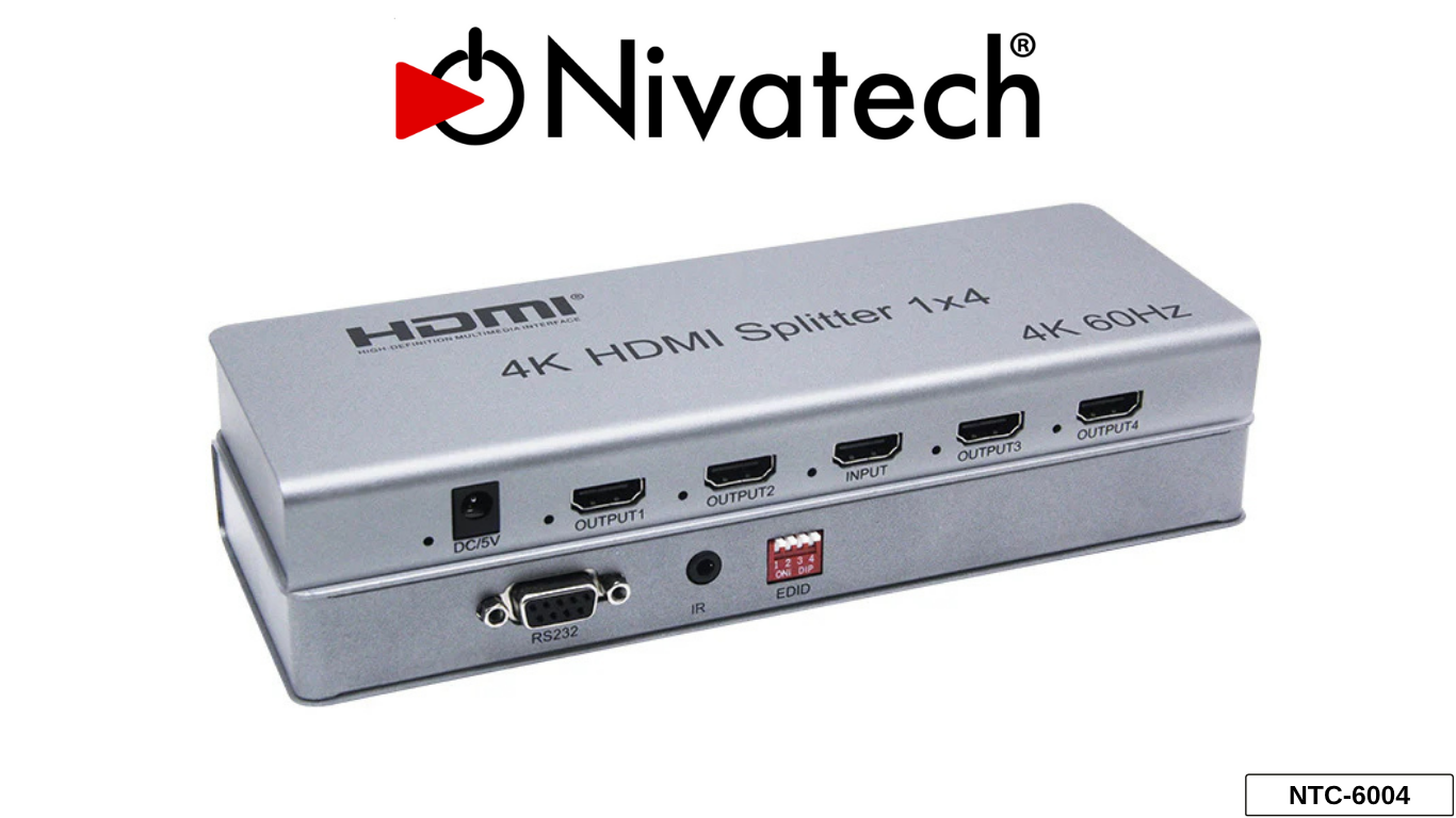 Nivatech NTC 6004 4K HDMI 4 PORT SPLITTER