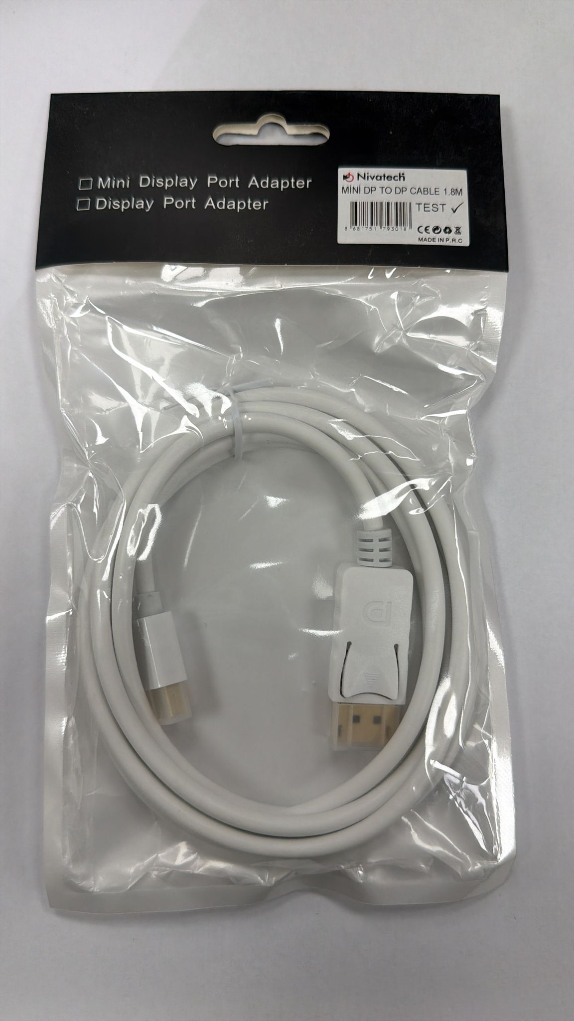 NİVATECH MİNİ DP TO DP CABLE 1,8M