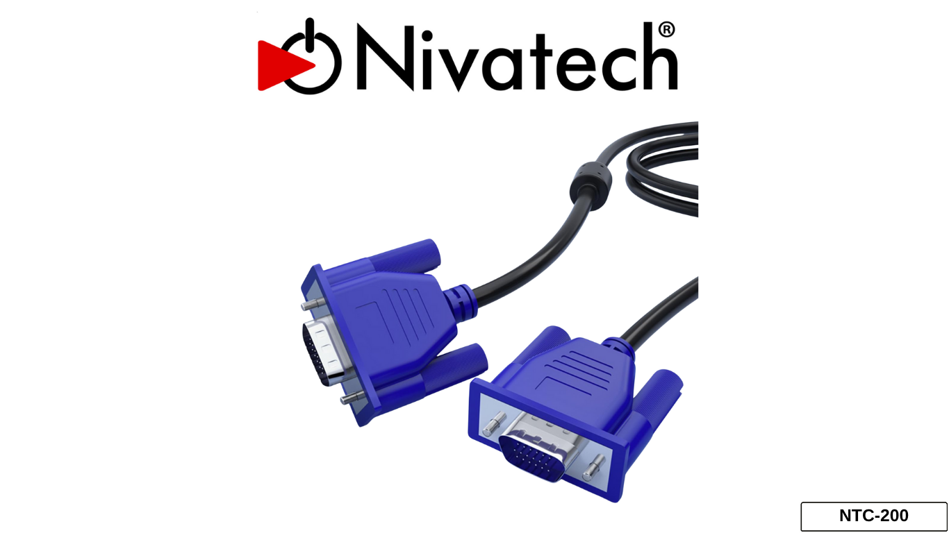 Nivatech NTC 200 VGA M/M CABLE 1,5M