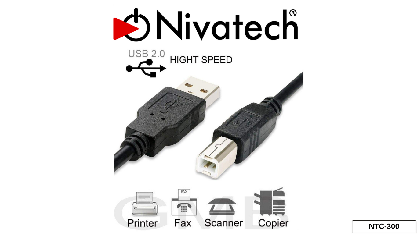 Nivatech NTC 300 USB M/BM 1,5M PRINTER CABLE