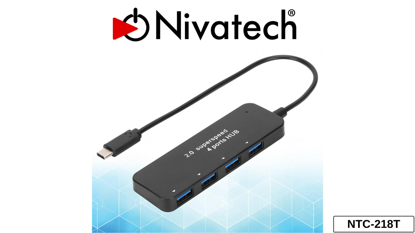 Nivatech NTC TYPE-C 218T 3 PORT USB HUB CABLE