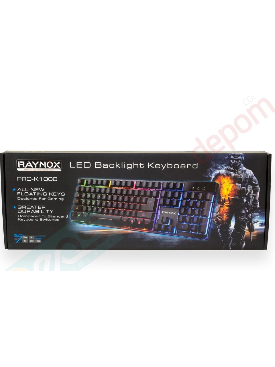 RAYNOX PRO-K1000 GAMING LED KEYBOARD