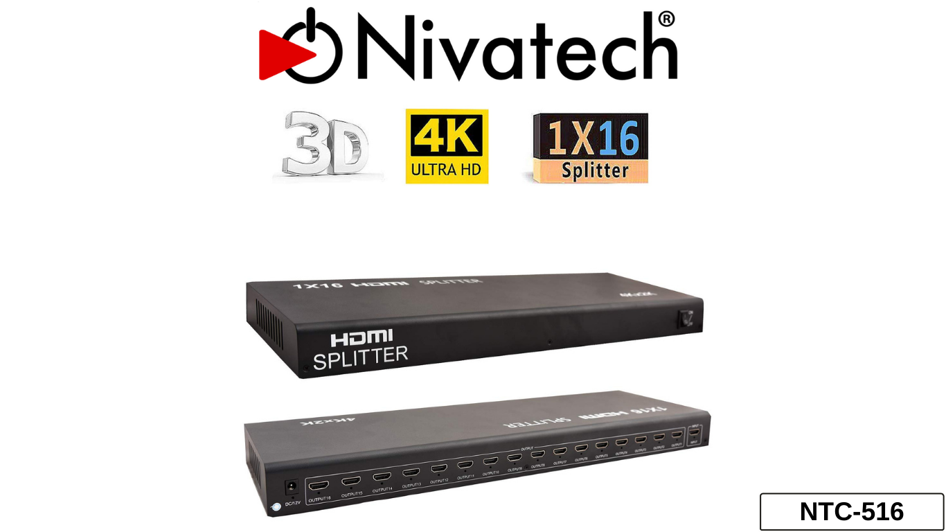 Nivatech NTC 516 16 PORT HDTV SPLITTER 4K*2K
