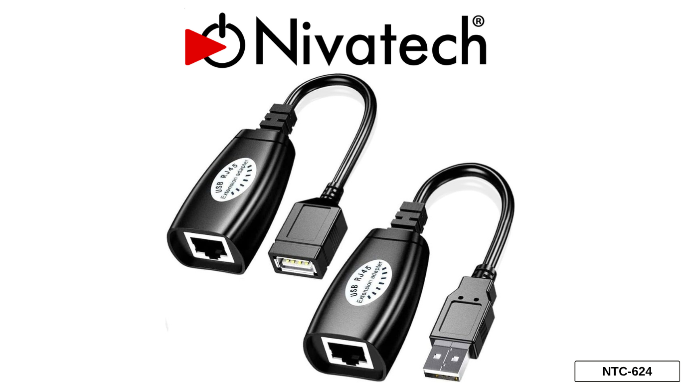 NİVATECH NTC-624 CAT 5 USB UZATMA (USB-RJXT)