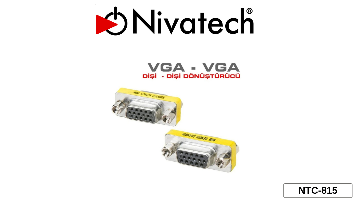 Nivatech NTC 815 VGA TO VGA DİŞİ DİŞİ