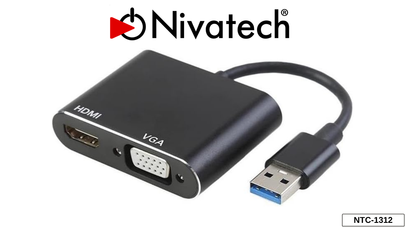 Nivatech NTC 1312 USB 3.0 TO VGA+HDTV CONVERTER