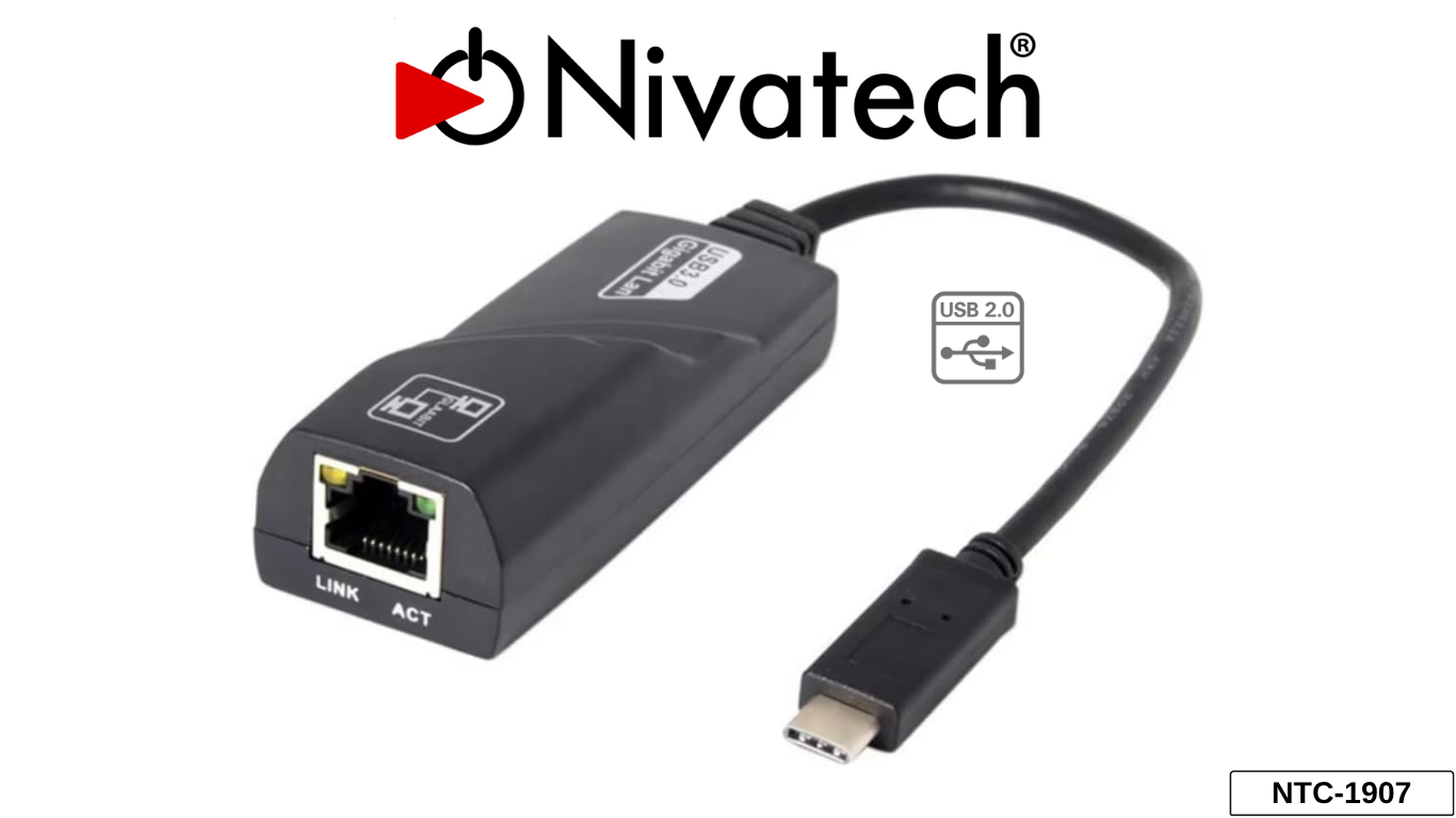 Nivatech NTC 1907 TYPE C USB 2.0  ETHERNET