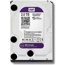 W.DIGITAL 3.5" PURPLE 2TB 5400 RPM 64MB SATA3 6Gbit/sn PC HDD WD22PURZ (7/24 Çalışma)
